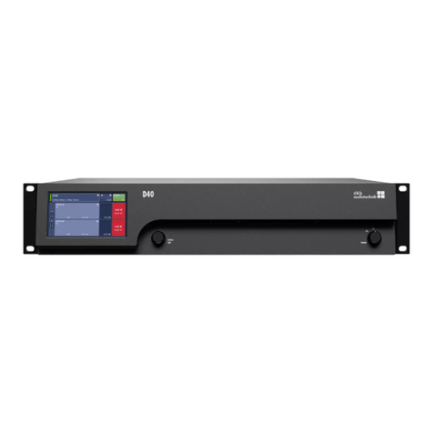 d & b audiotechnik D40 Startup manual