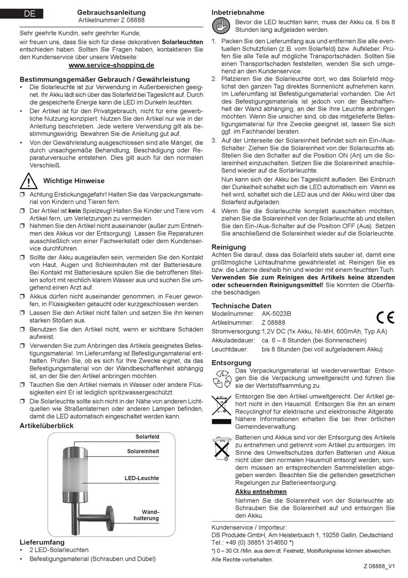 DS Produkte AK-5023B User manual