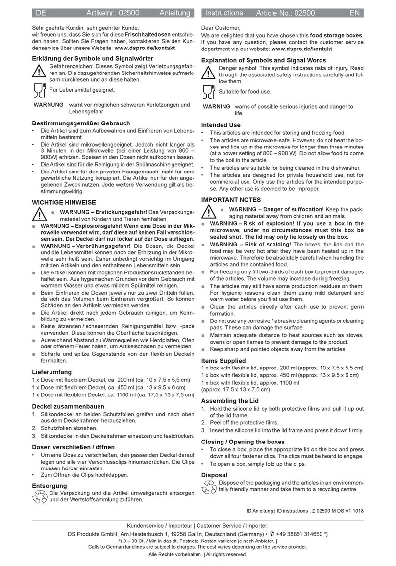 DS Produkte 02500 instructions