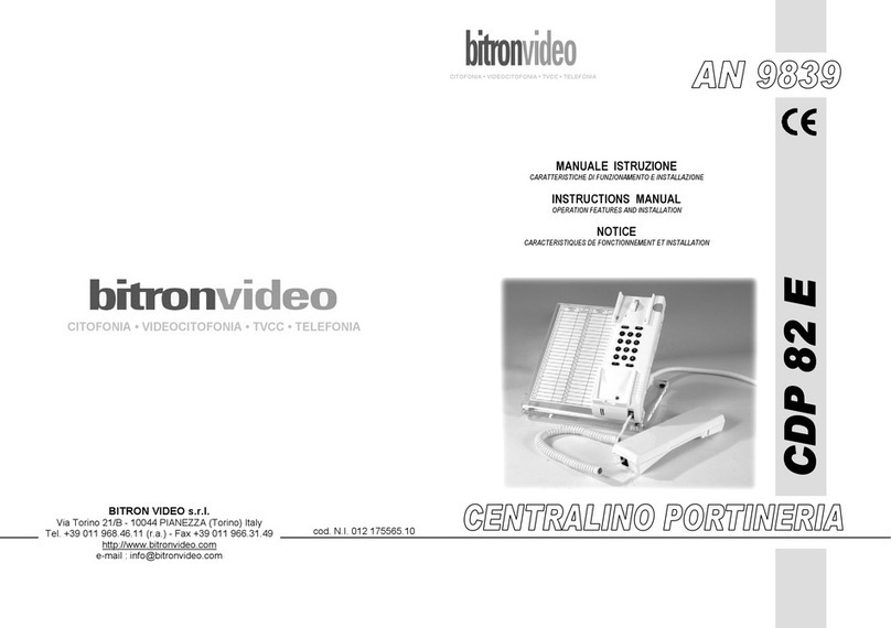 Bitron Video AN 9839 User manual