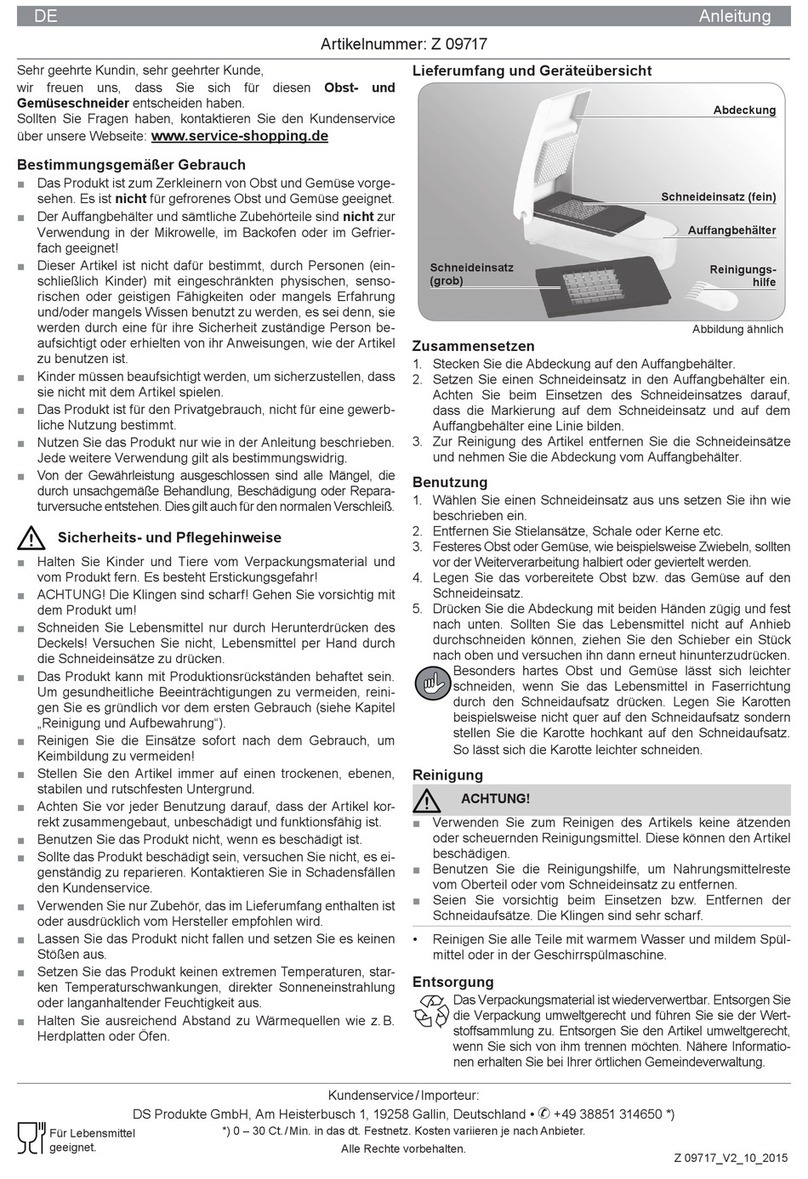 DS Produkte Z 09717 instructions