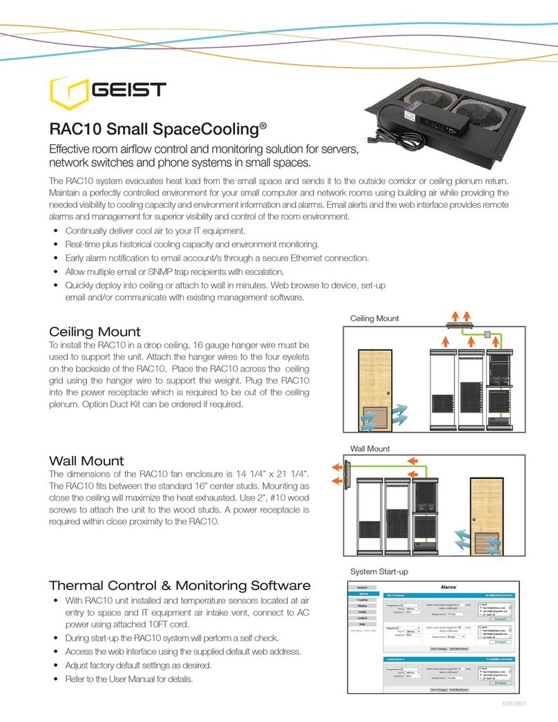 Geist SpaceCooling RAC10 Installation