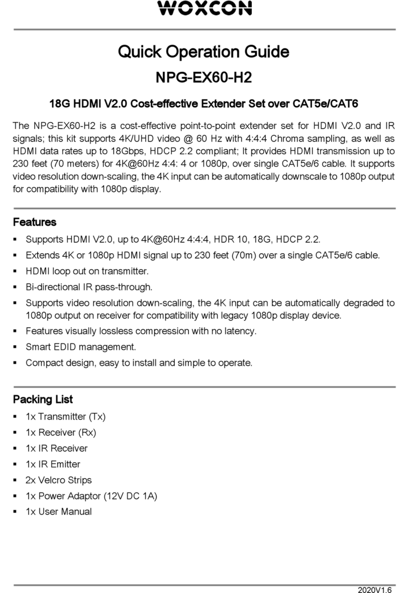 Woxcon NPG-EX60-H2 User guide