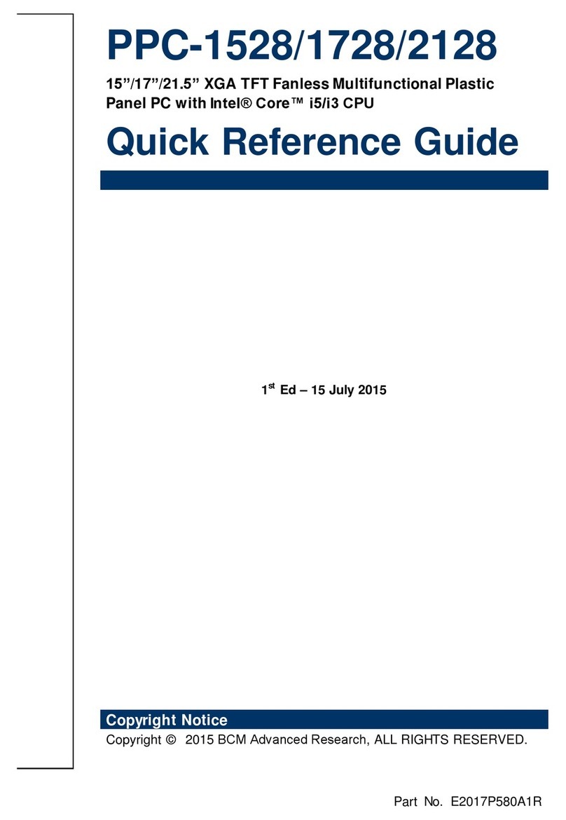 BCM Advanced Research PPC-1528 Quick reference guide