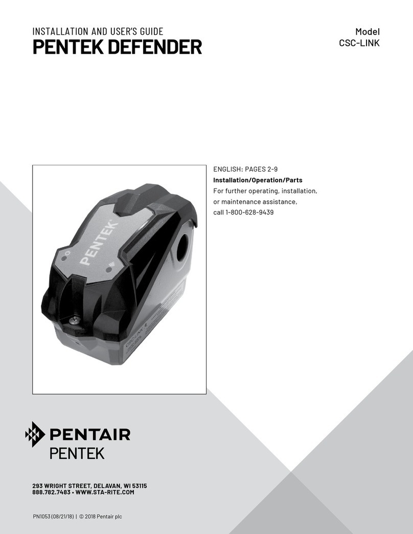 Pentair Pentek Defender Installation and user guide