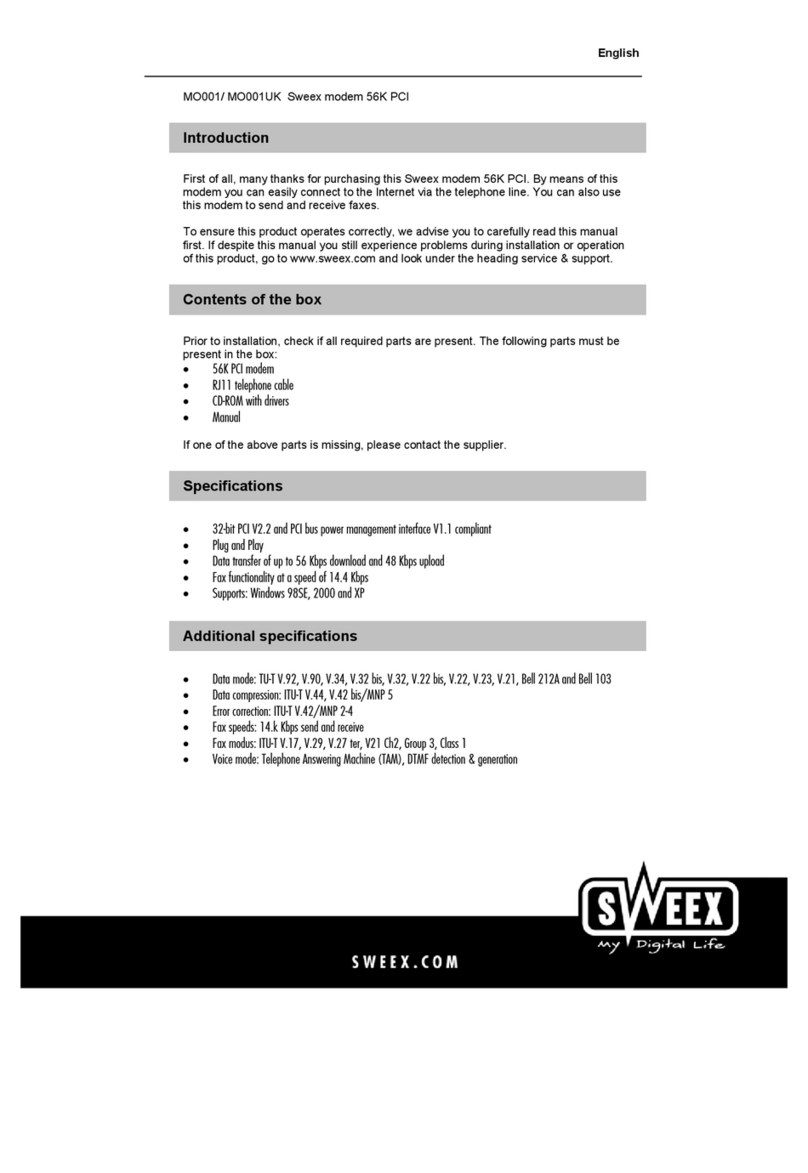 SWEEX MO001 installation instructions