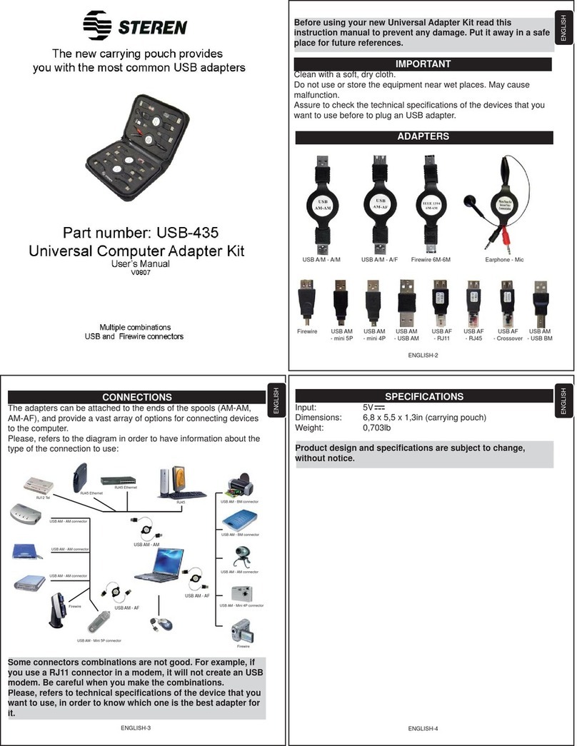 Steren USB-435 User manual