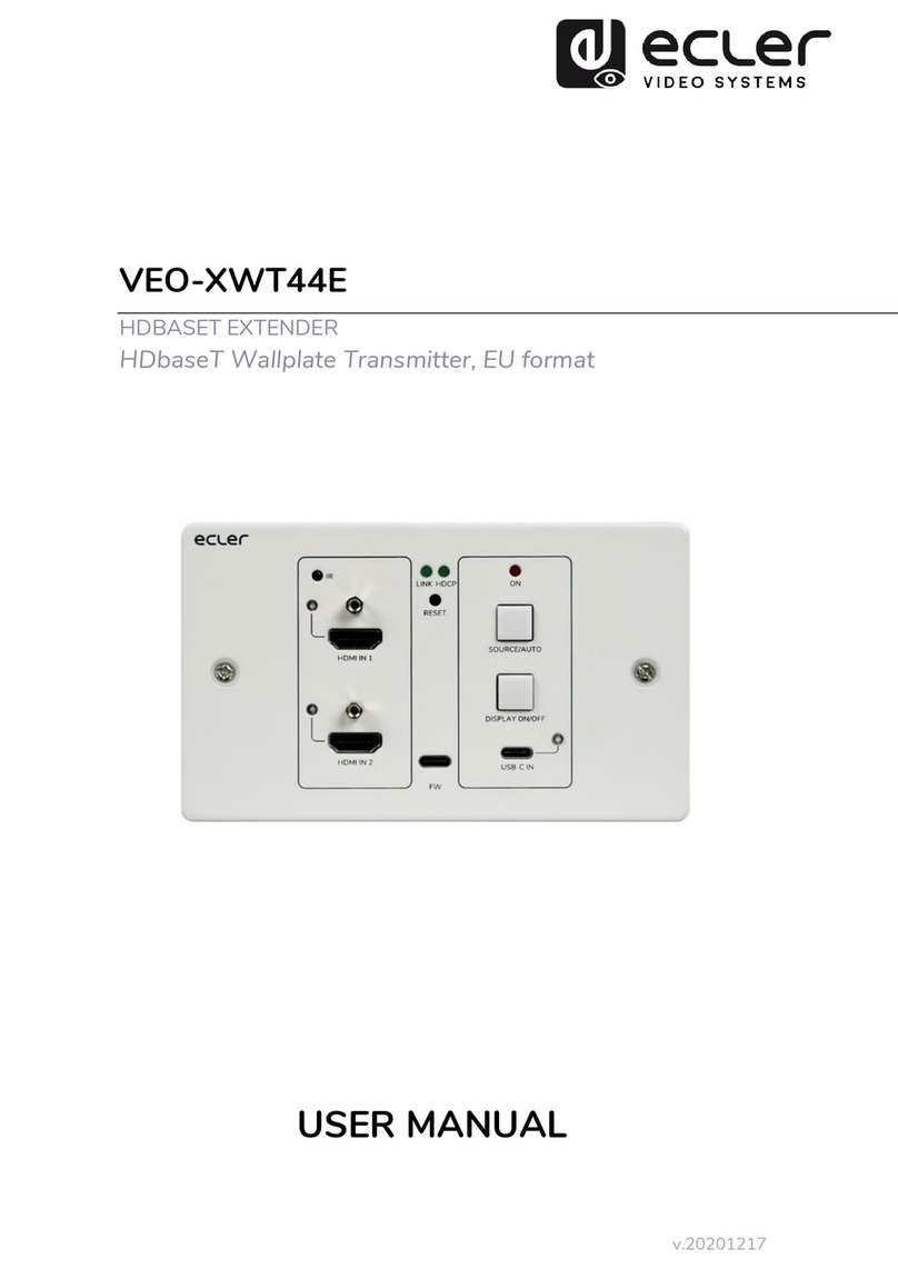 Ecler VEO-XWT44E user manual