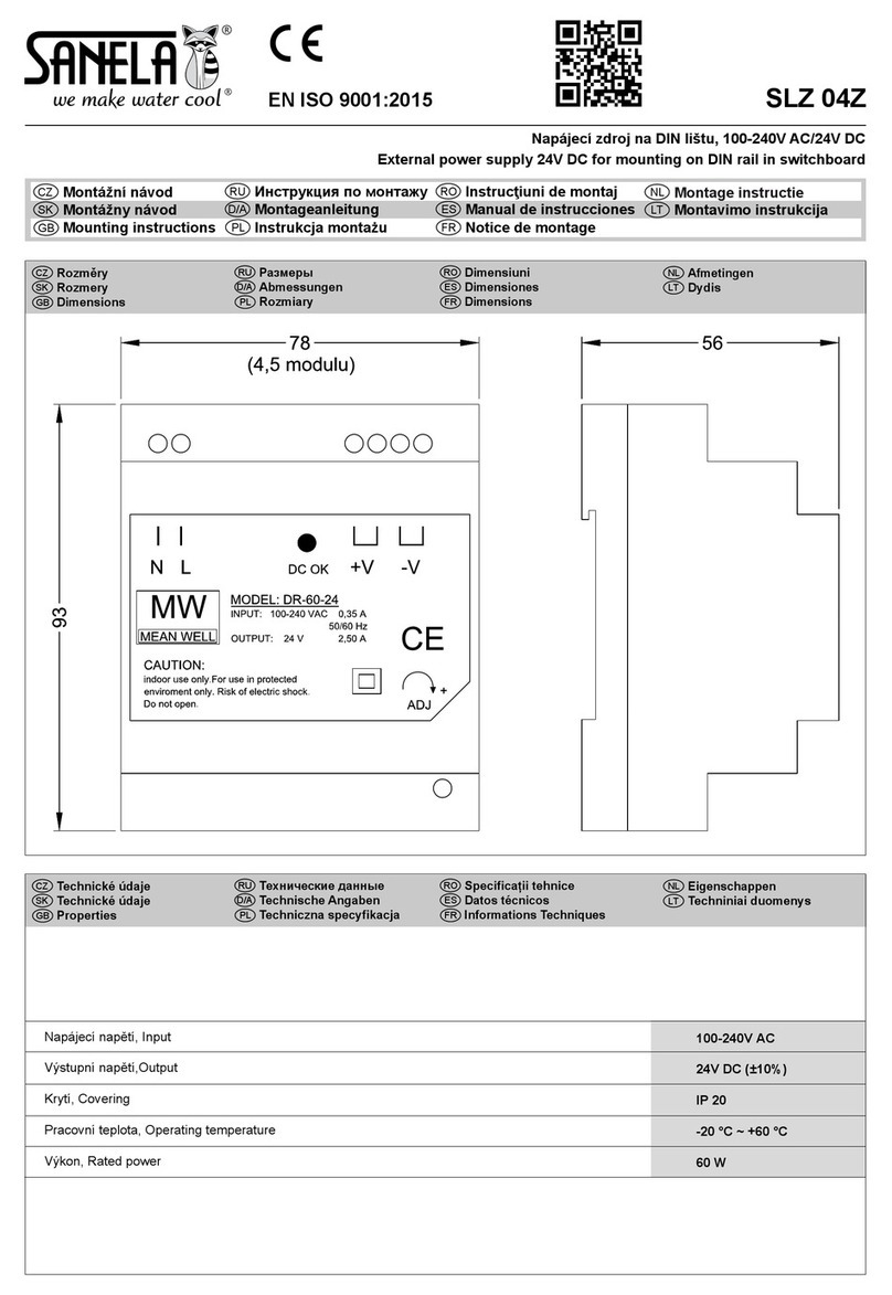 Sanela SLZ 04Z Mounting instructions