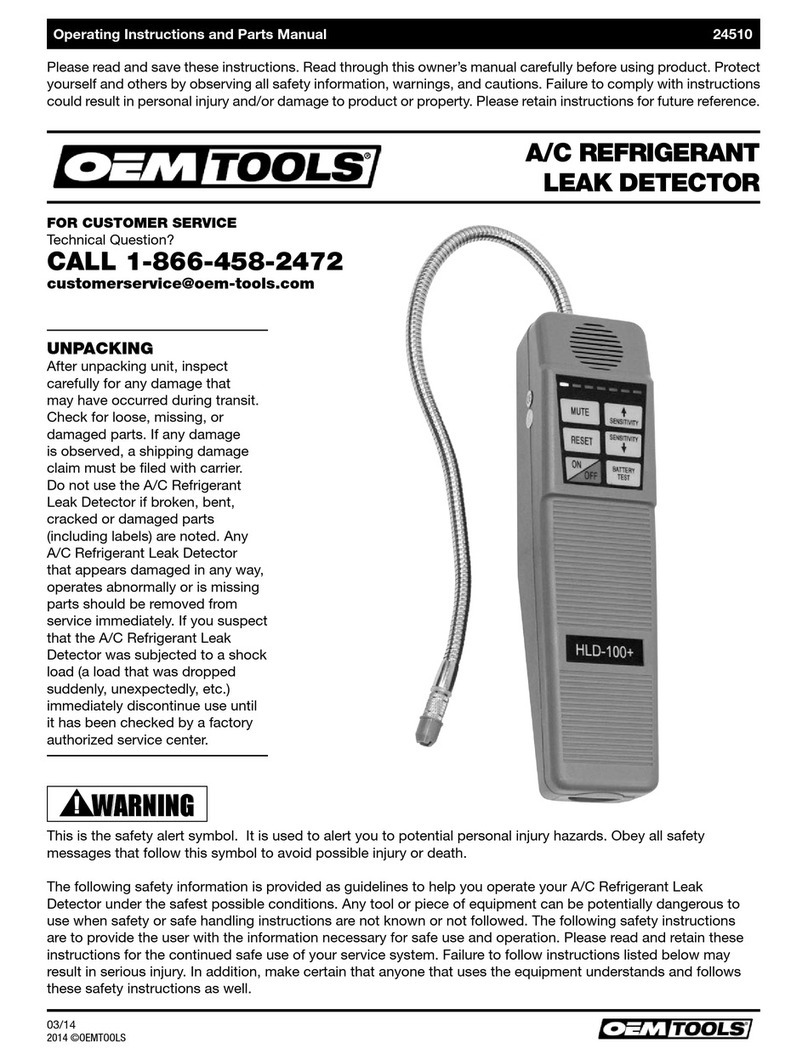 OEM Tools HDL-100+ Operating instructions and parts manual
