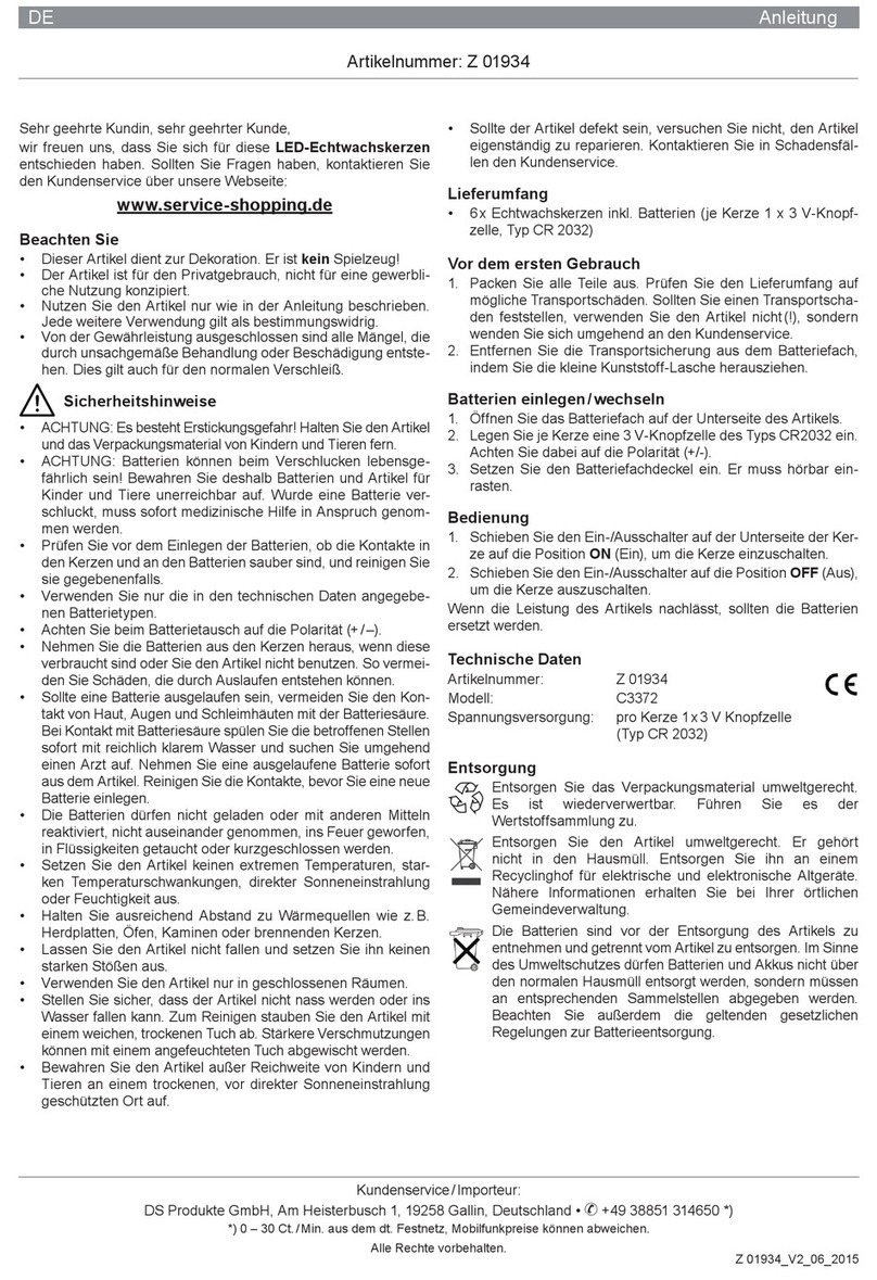 DS Produkte C3372 User manual