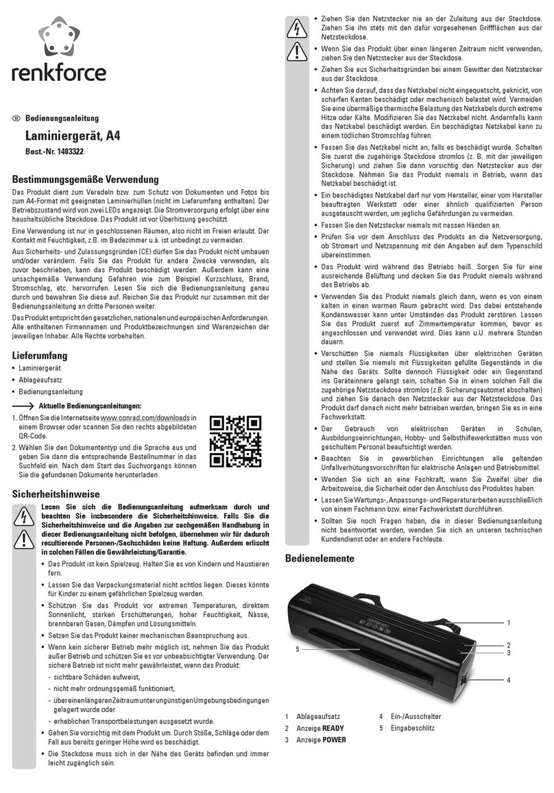 Renkforce 1403322 operating instructions
