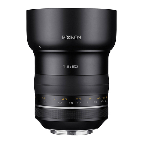 Rokinon SP 85mm F1.2 User manual