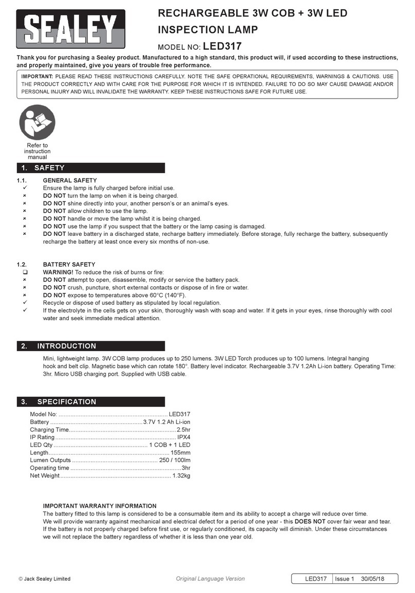 Sealey LED317 User manual