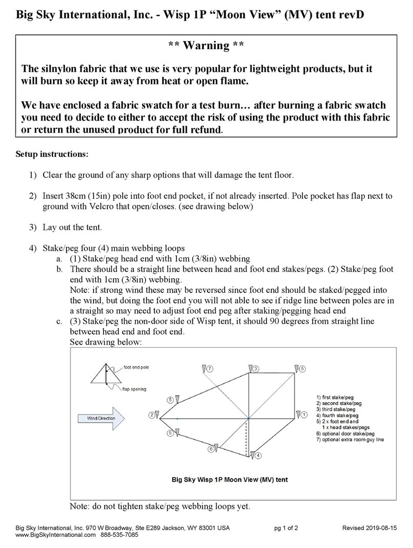 Big Sky Wisp 1P Moon View User manual