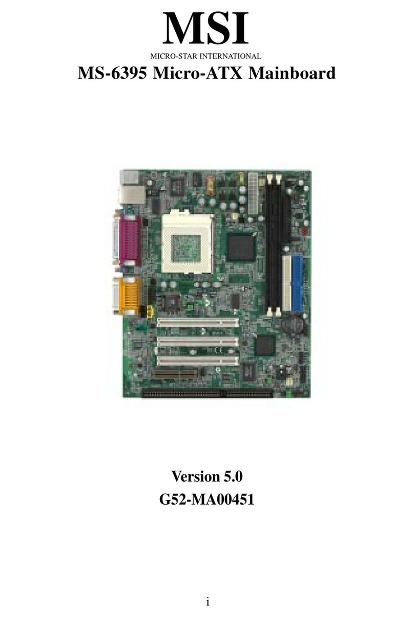 MSI MS-6395 User manual