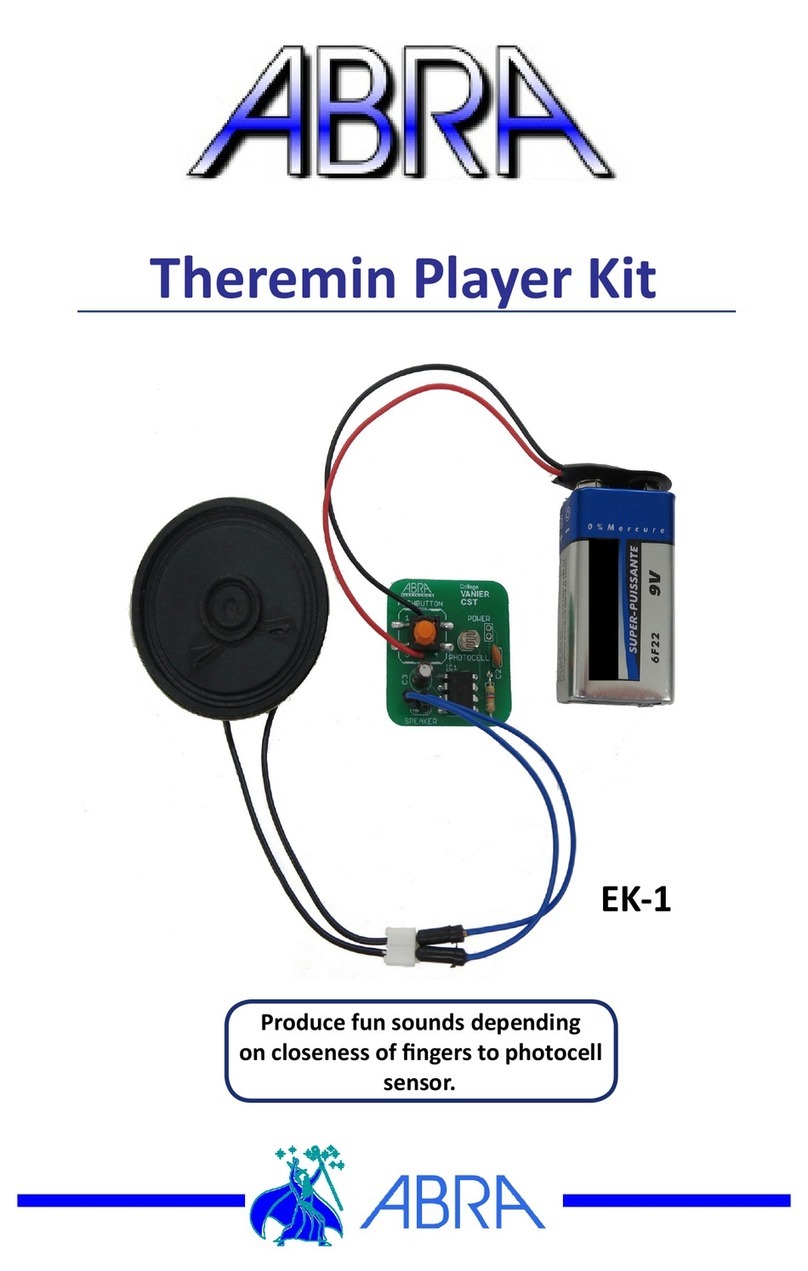 Abra Theremin Player Kit quick start guide