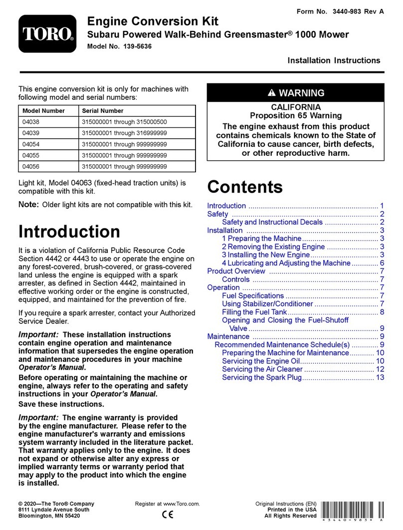 Toro 139-5636 installation instructions