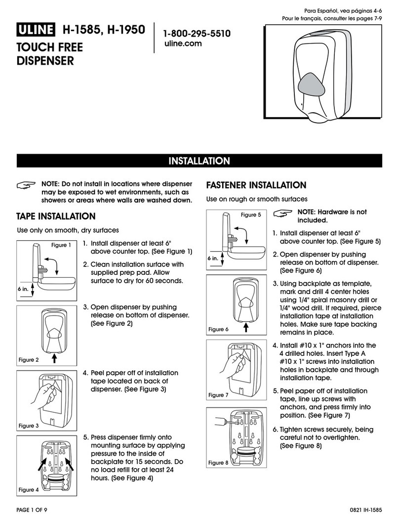 U-Line H-1585 quick start guide