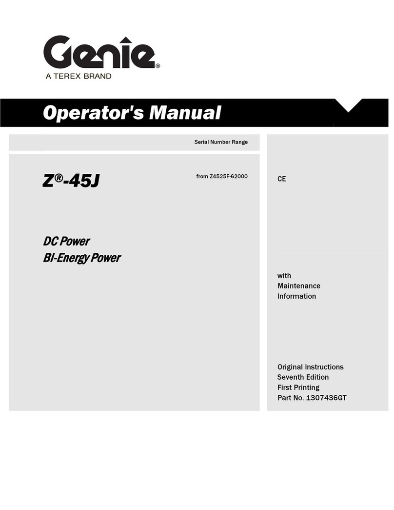 Terex Genie Z-45J DC User manual Terex Genie Z-45J DC User manual
