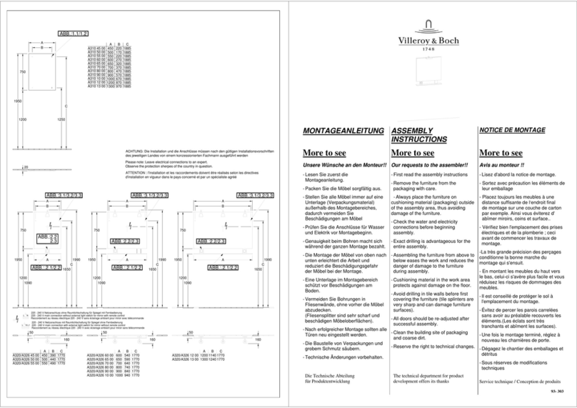 Villeroy & Boch 1748 Assembly instructions