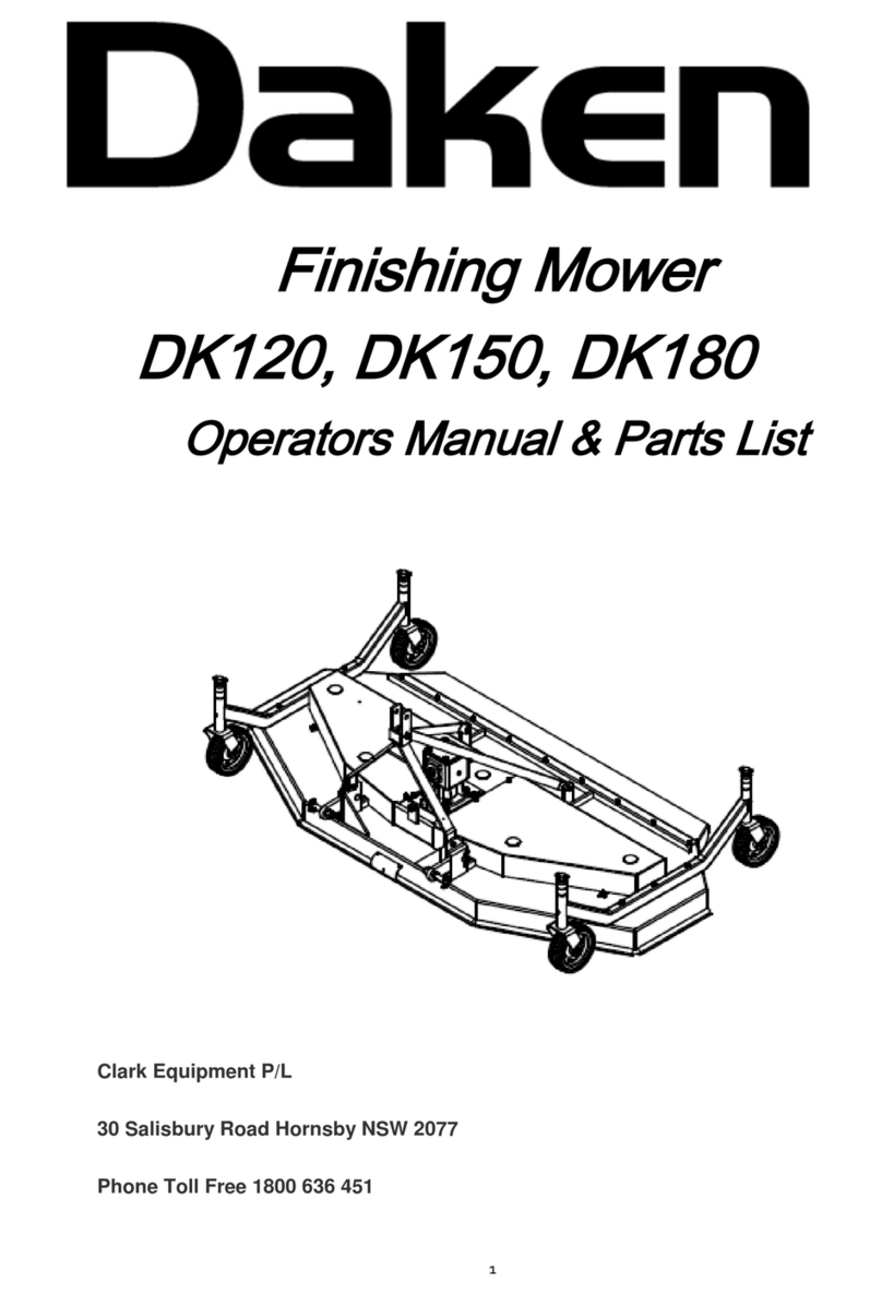 Daken DK120 Operator's manual & parts list