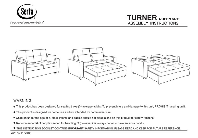 Serta TURNER QUEEN SIZE Assembly instructions