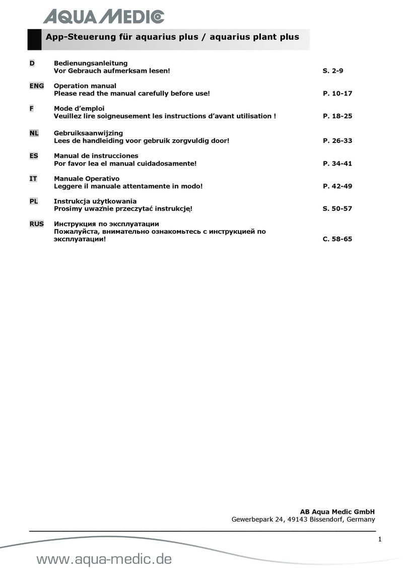 Aqua Medic aquarius plus Series Operation manual