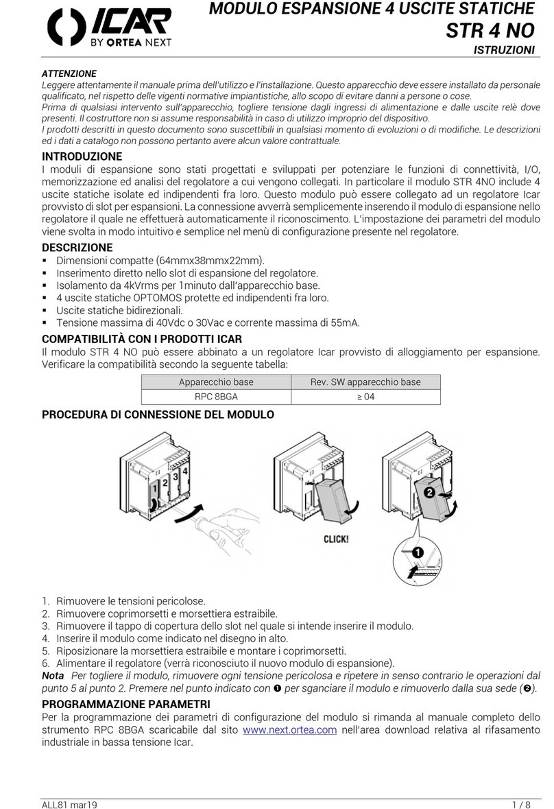 ORTEA NEXT ICAR STR 4 NO instructions