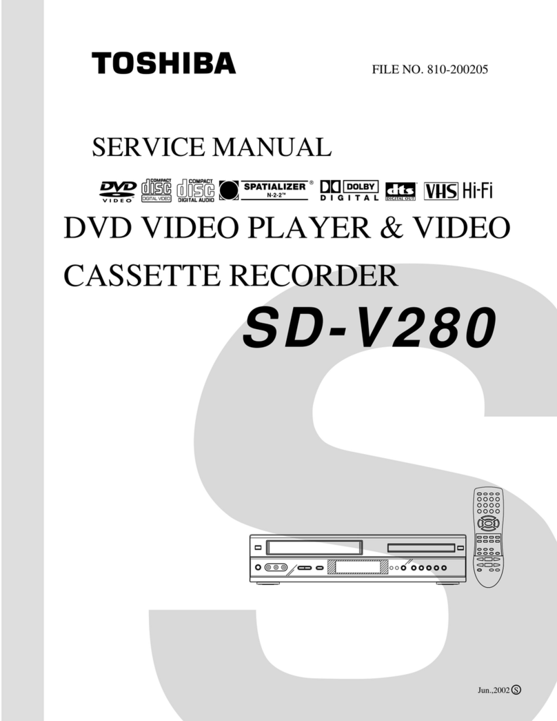 Toshiba SD-V280 User manual Toshiba SD-V280 User manual