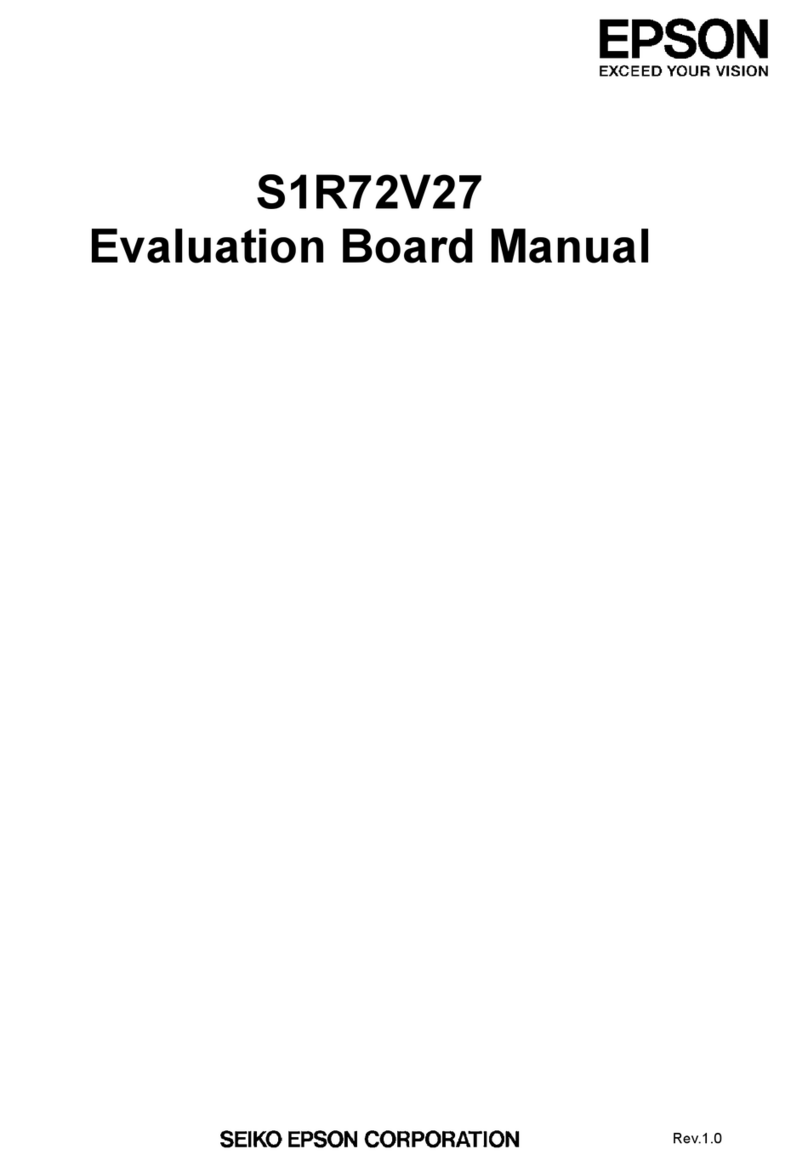 Epson S1R72V27 User manual