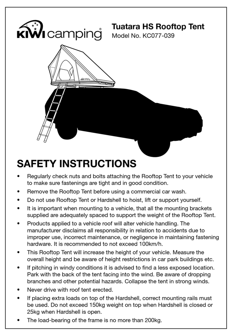 Kiwi Camping KC077-039 quick start guide
