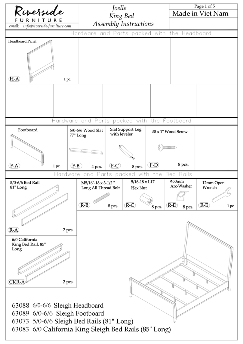 Riverside Furniture Joelle Assembly instructions