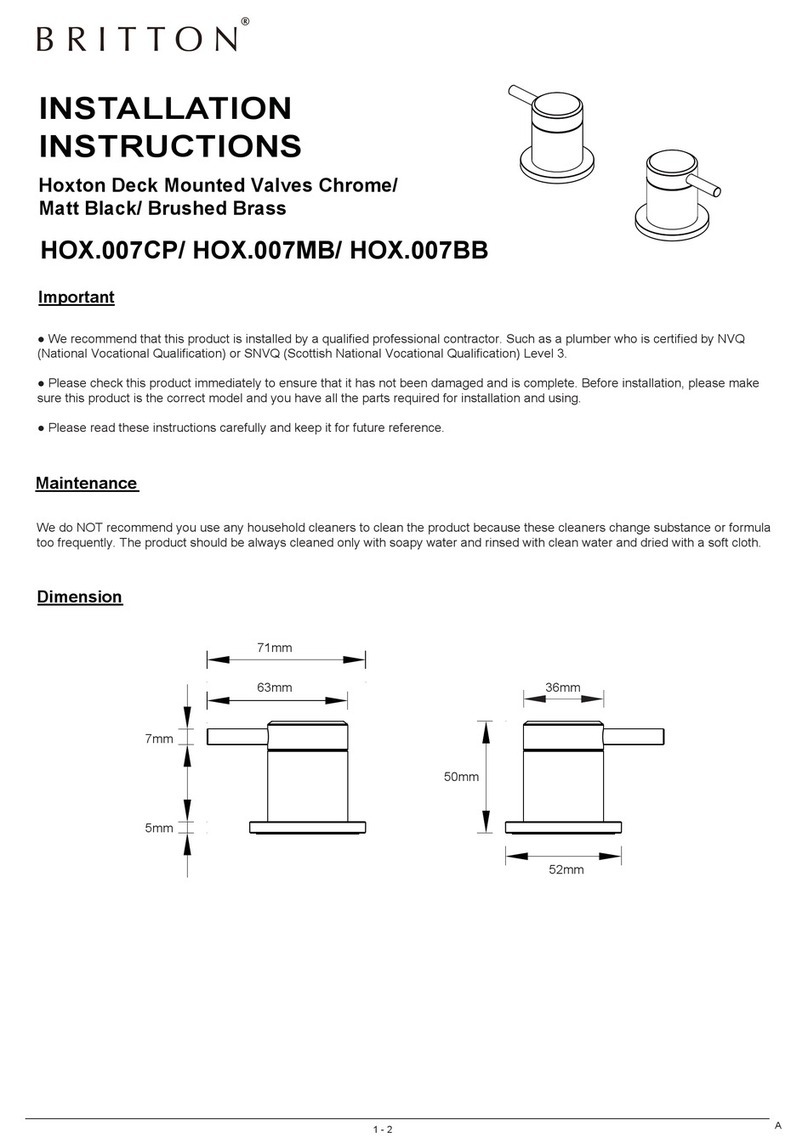 Britton Hoxton HOX.007CP installation instructions