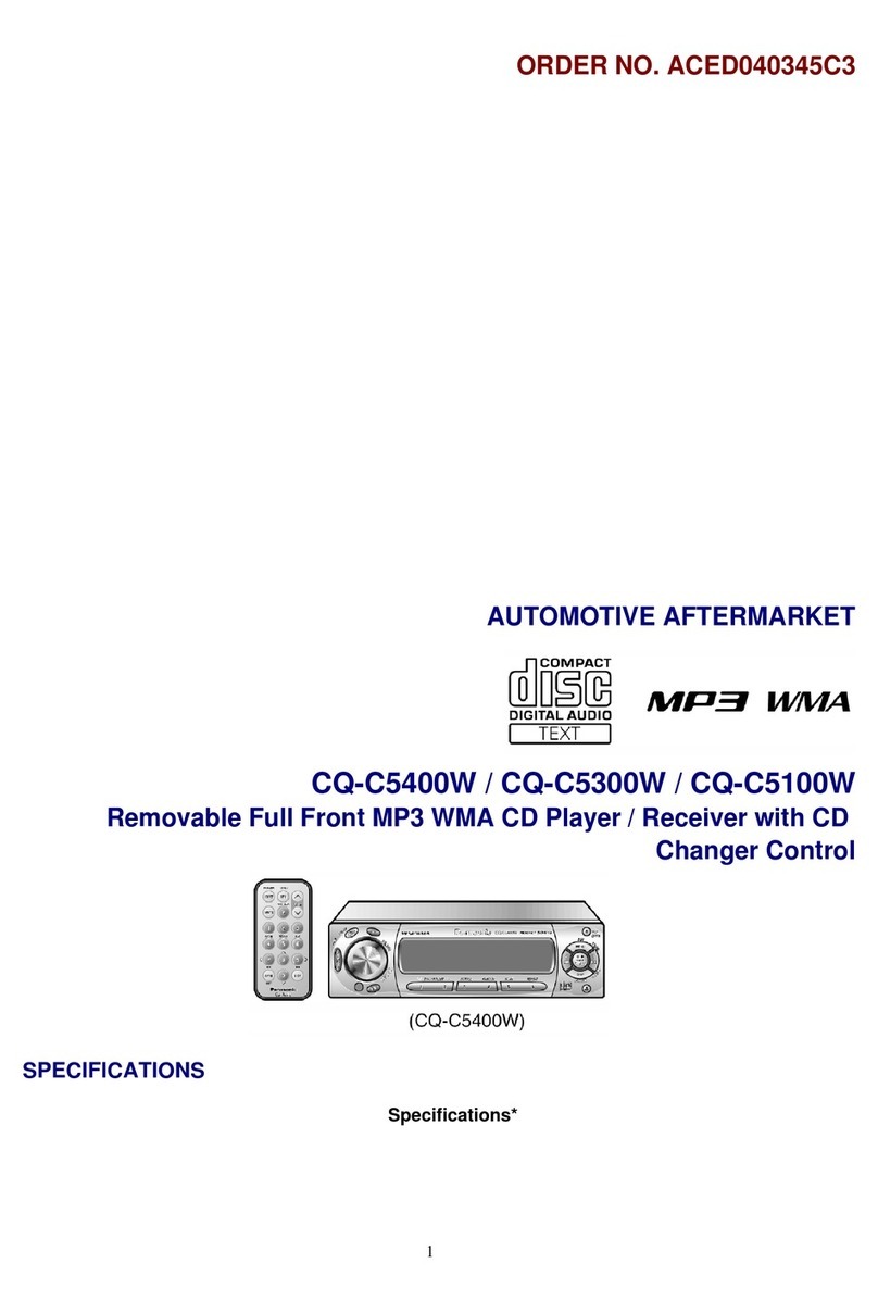 Matsushita Electric CQ-C5400W manual