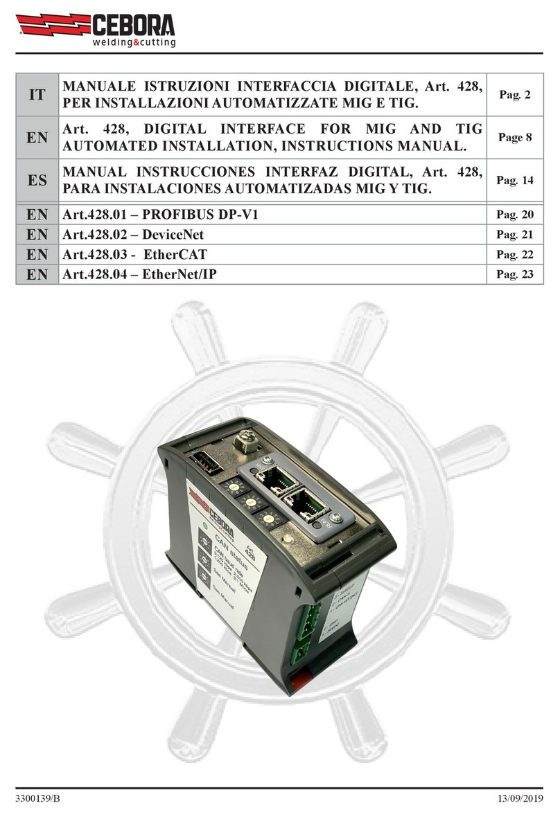 Cebora 428 Service manual