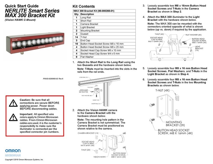Omron Microscan NERLITE Smart Series quick start guide