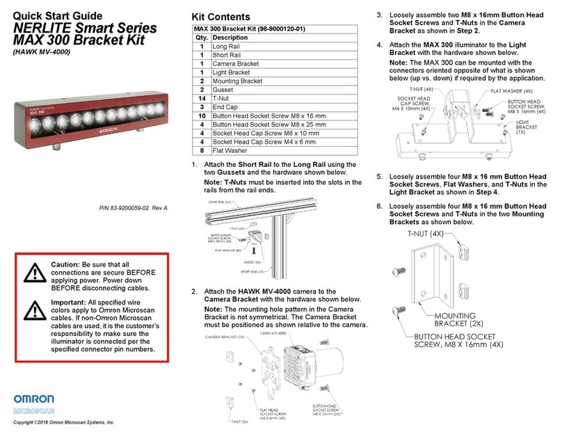 Omron Microscan NERLITE Smart Series quick start guide