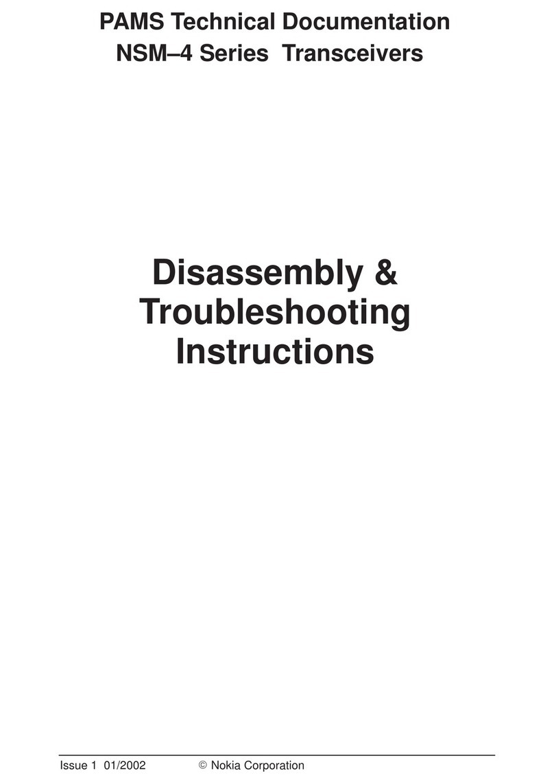 Nokia NSM-4 Series Disassembly & troubleshooting instructions