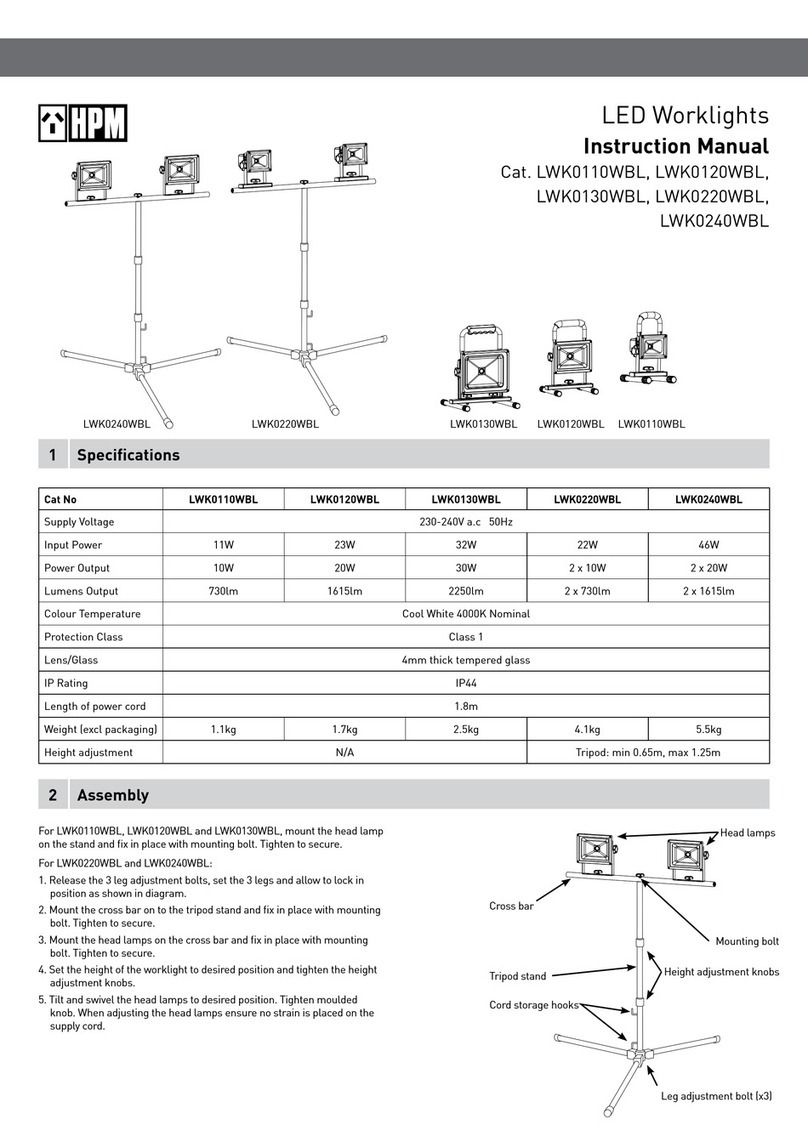 HPM LWK0110WBL instruction manual