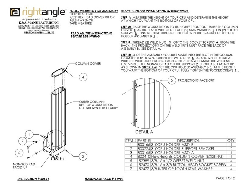 RIGHT ANGLE 310CPU User manual RIGHT ANGLE 310CPU User manual