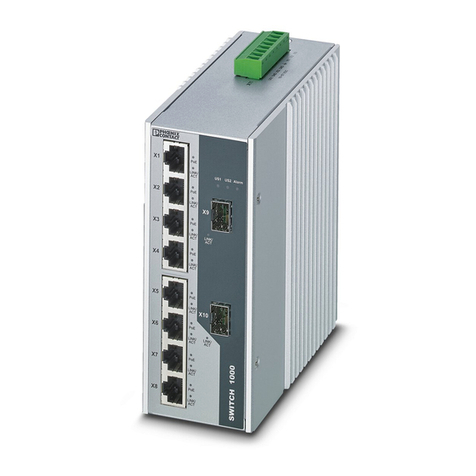 Phoenix Contact 1000T-8POE-GT-2SFP Installation notes