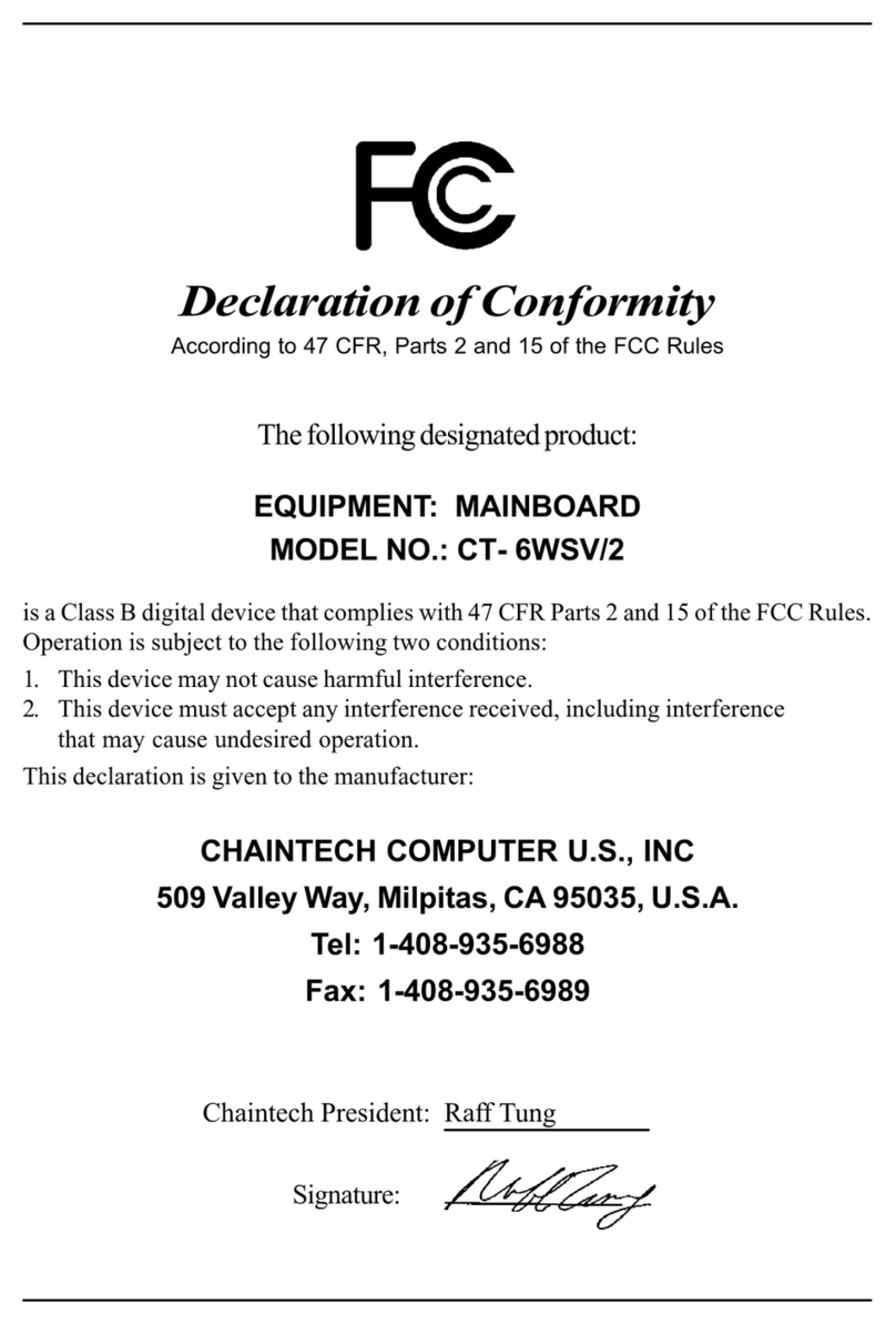 CHAINTECH CT- 6WSV/2 User manual