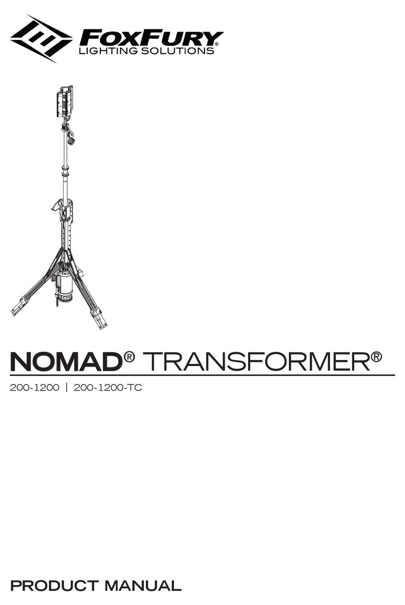 Foxfury Lighting Solutions Nomad Transformer product manual