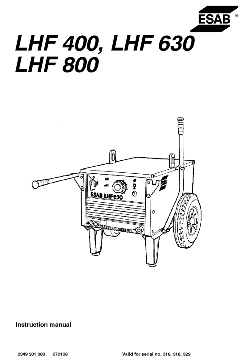 ESAB LHF 400 User manual