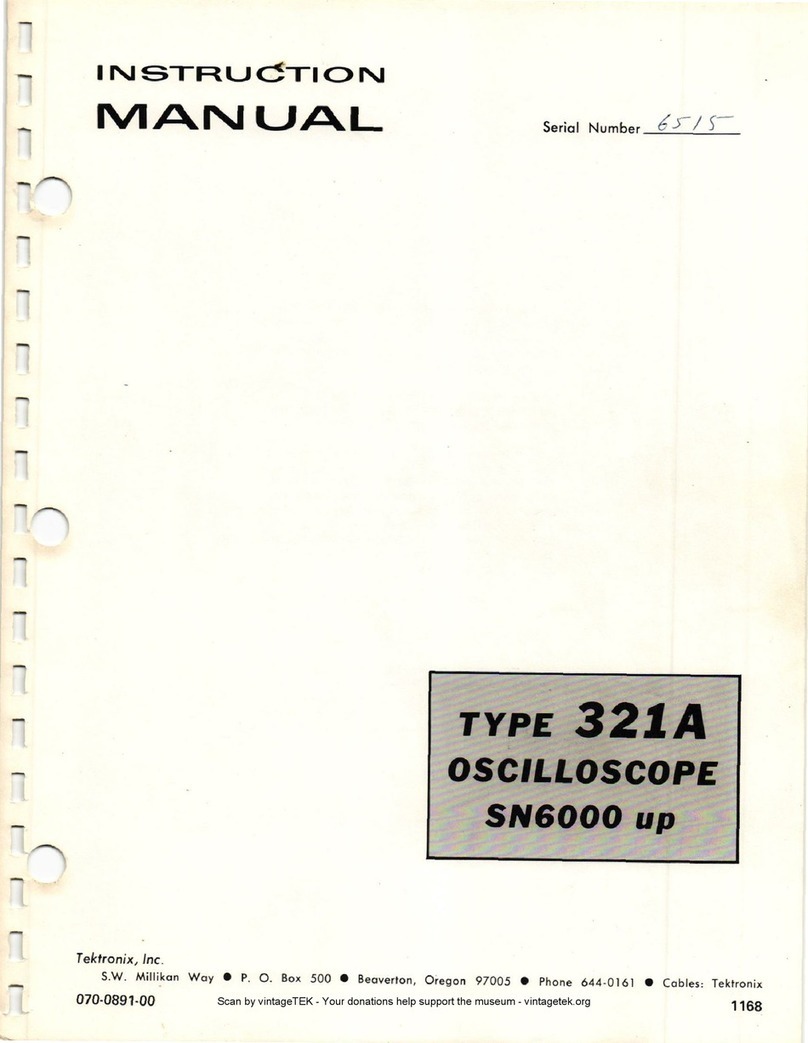 Tektronix 321 A instruction manual