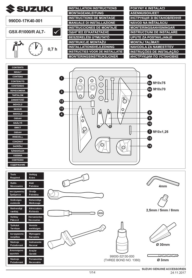 Suzuki 990D0-17K40-001 installation instructions