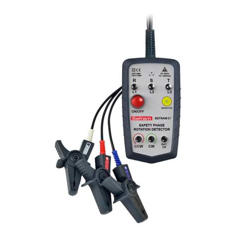 SEFRAM 87 User manual