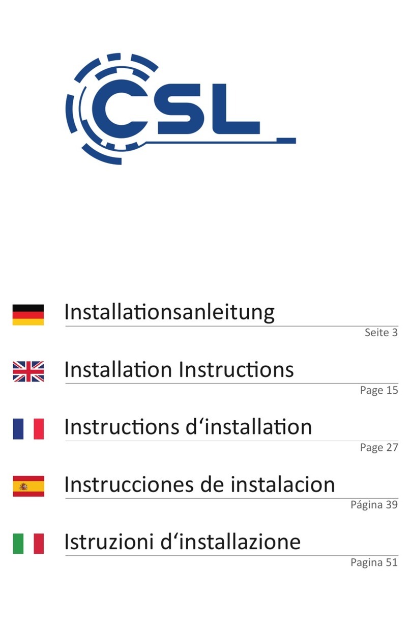 CSL Computer Speed N90240 installation instructions