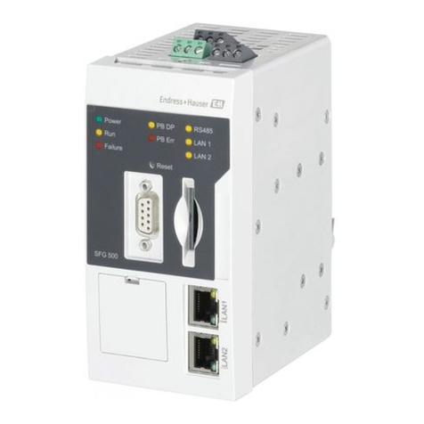 Endress+Hauser Fieldgate SFG500 operating instructions